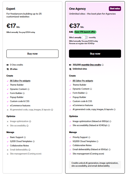 elementor pro ceny cennik elementor pro